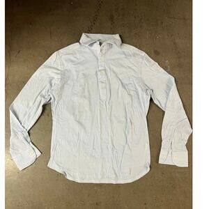 Suitsupply - Cotton Long Sleeve Polo / Light blue / Large
